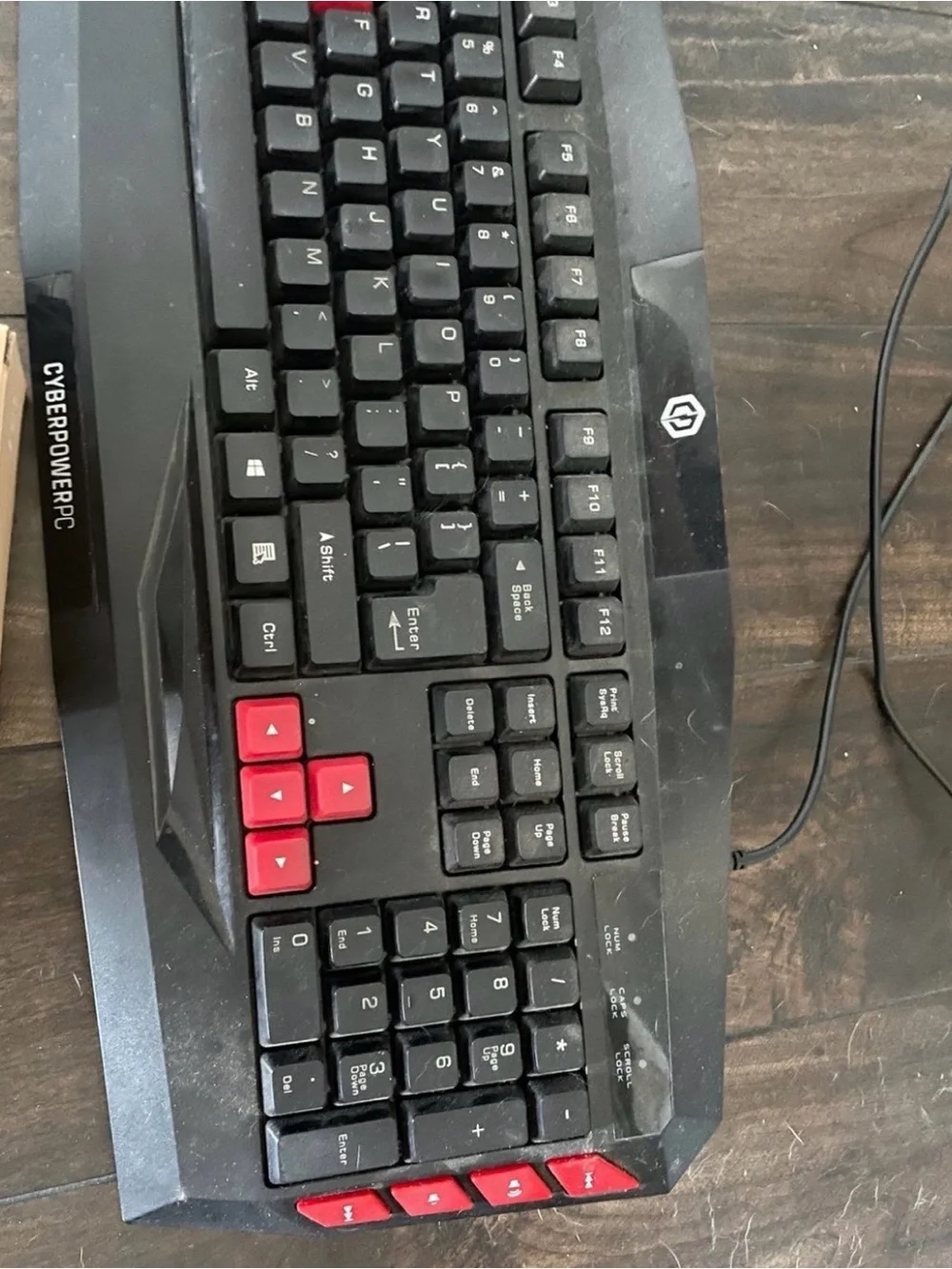 CyberPowerPC Black & Red Gaming Keyboard